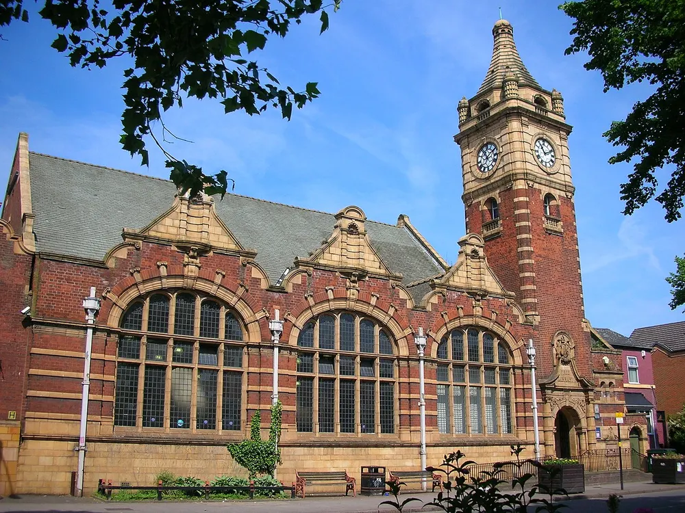 Public Library and Baths, Balsall Heath, the local landmark of B12