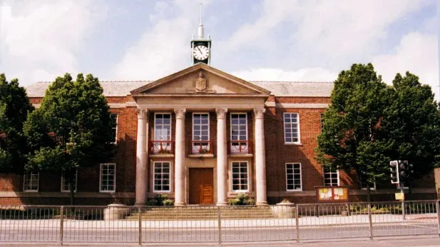 Padiham Town Hall, the local landmark of BB12