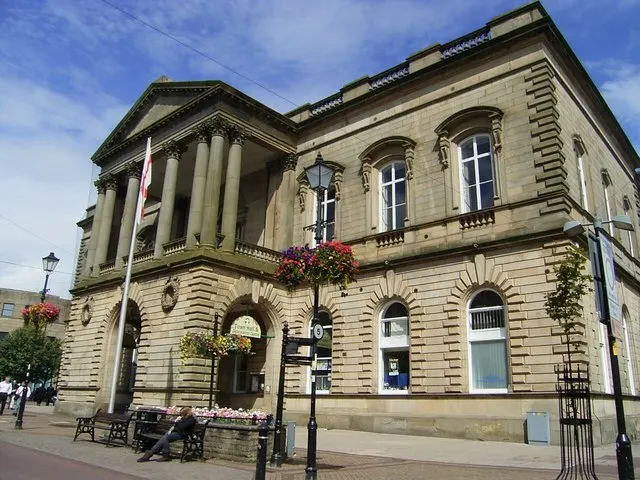 Accrington Town Hall, the local landmark of BB5