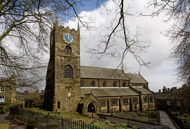 St Michael and All Angels' Church, Haworth, the local landmark of BD22
