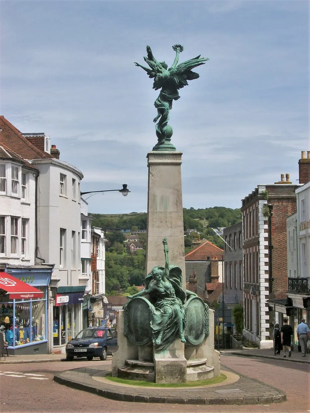 Lewes War Memorial, the local landmark of BN7