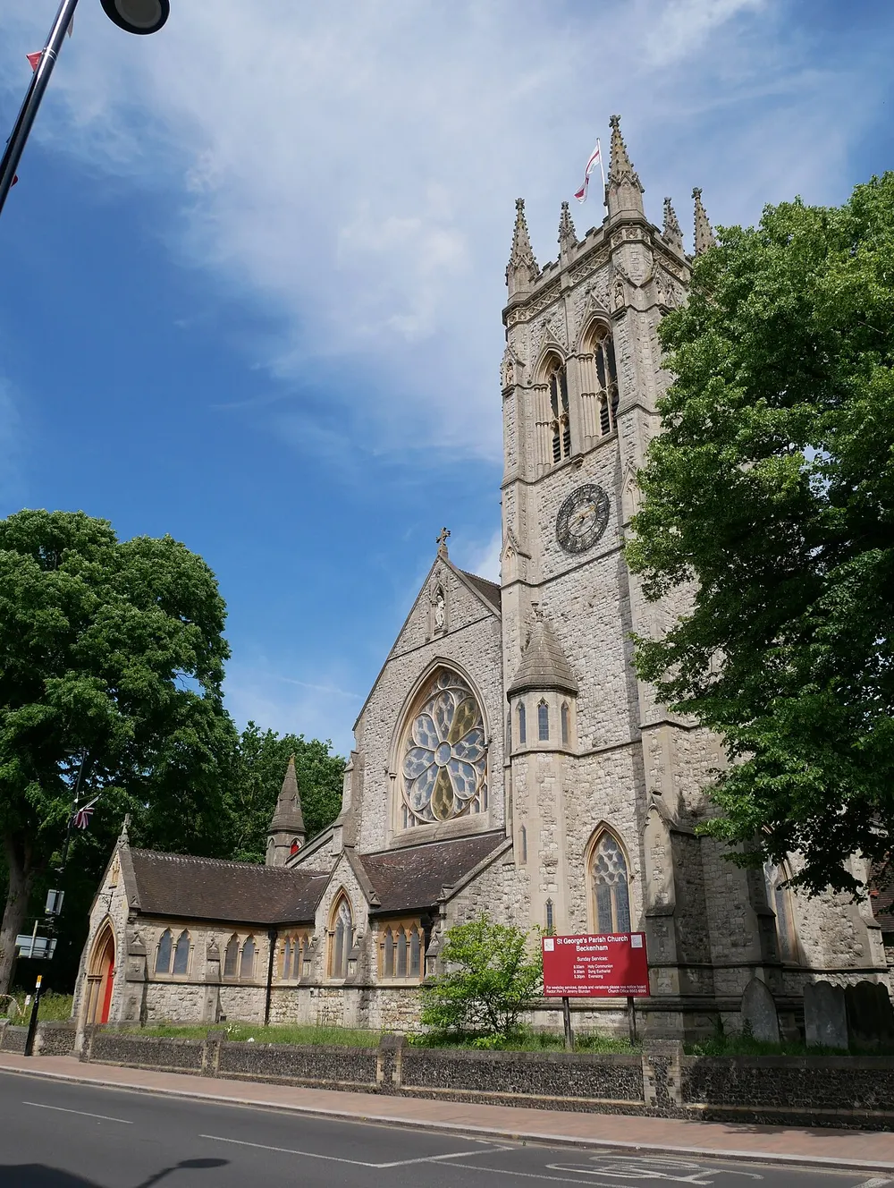 St George's Church, Beckenham, the local landmark of BR3