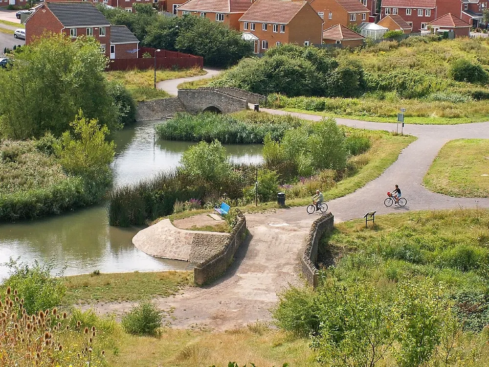 Three Brooks, the local landmark of BS32