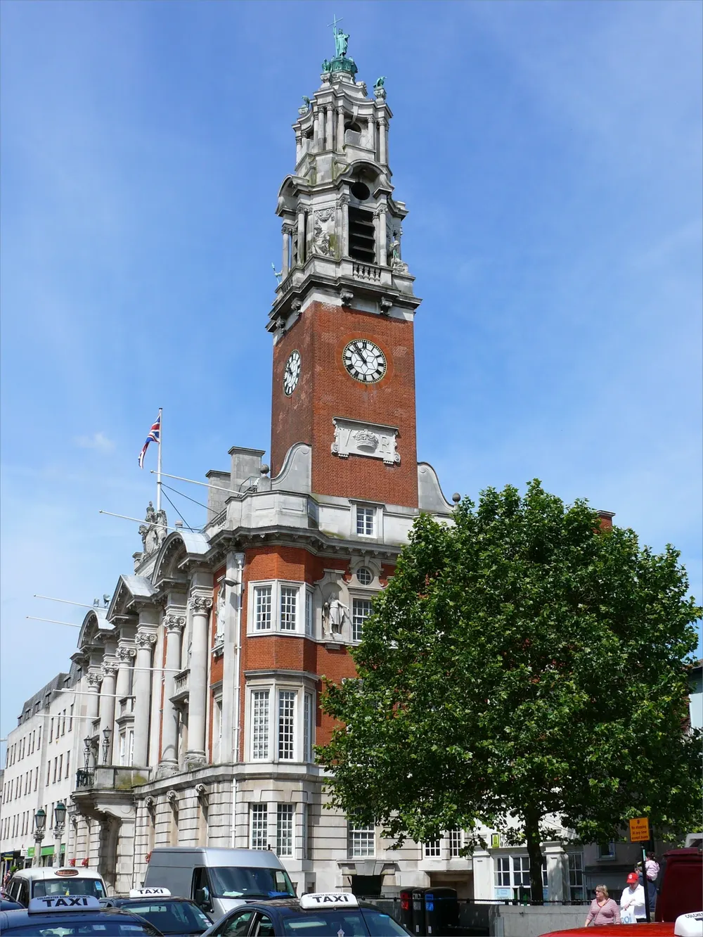 Colchester Town Hall, the local landmark of CO1