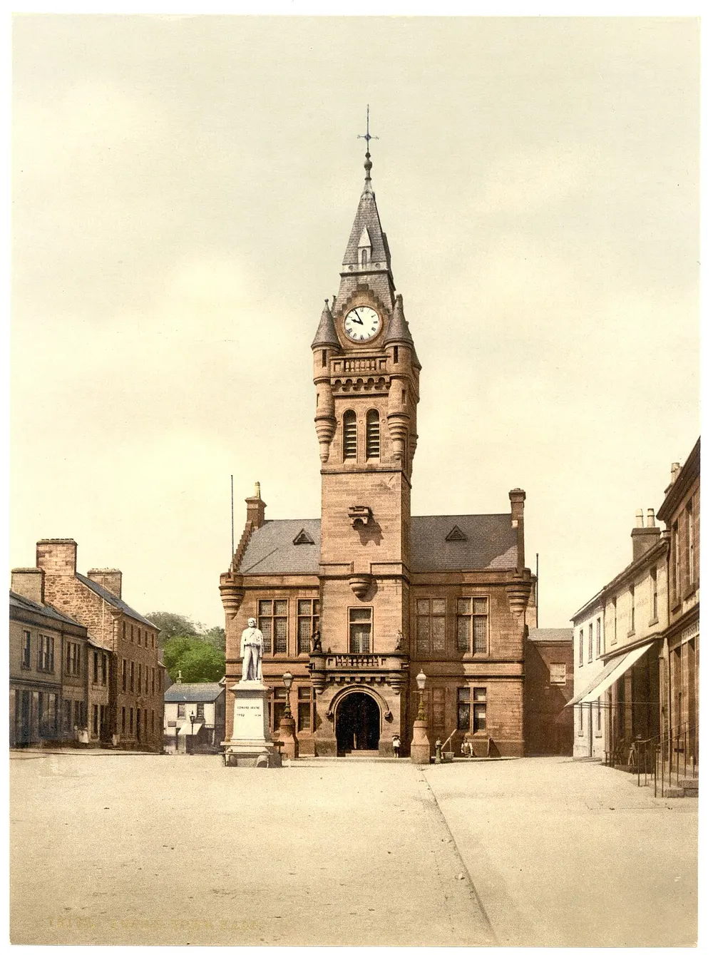 Annan Town Hall, the local landmark of DG12