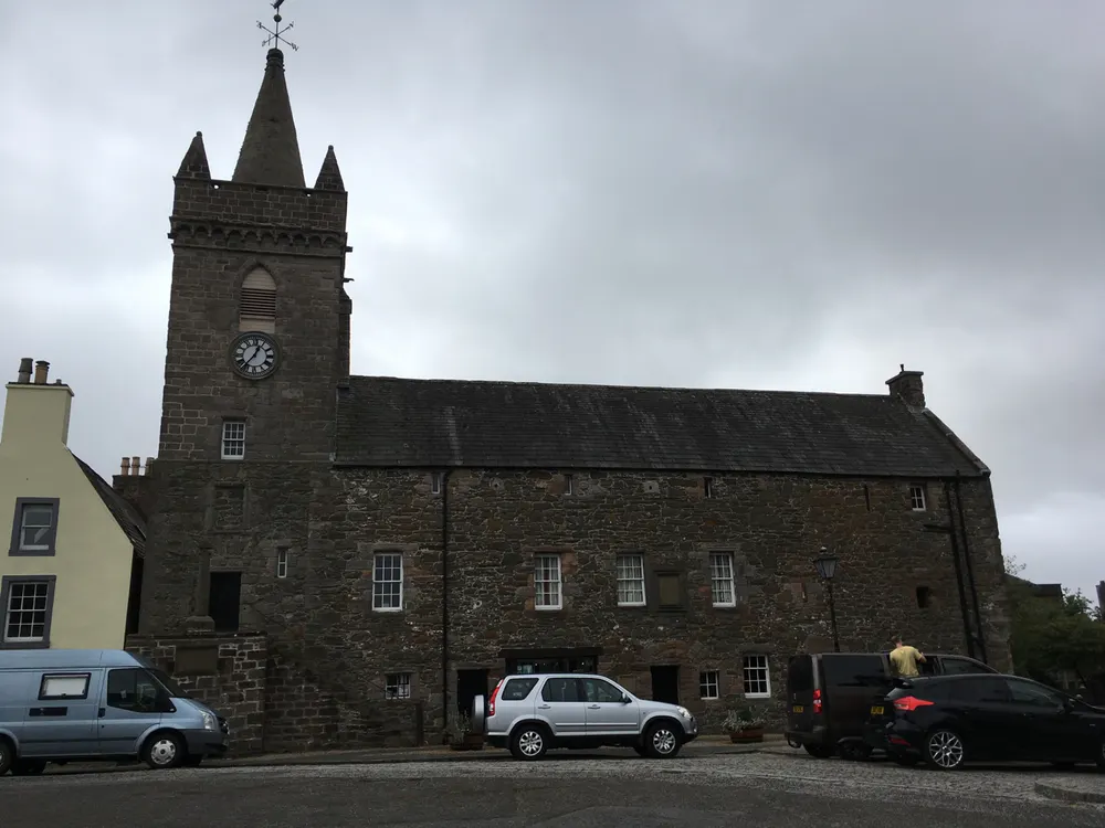 Kirkcudbright Tolbooth, the local landmark of DG6