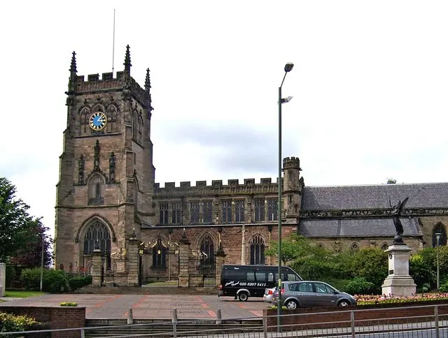 St Mary and All Saints' Church, Kidderminster, the local landmark of DY10