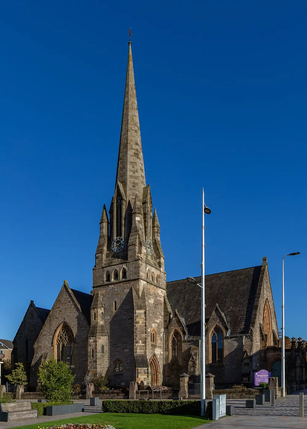 Helensburgh Parish Church, the local landmark of G84