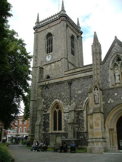 All Saints Church, High Wycombe, the local landmark of HP13