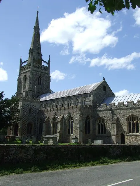 Saint Mary's Church, Woolpit, the local landmark of IP30