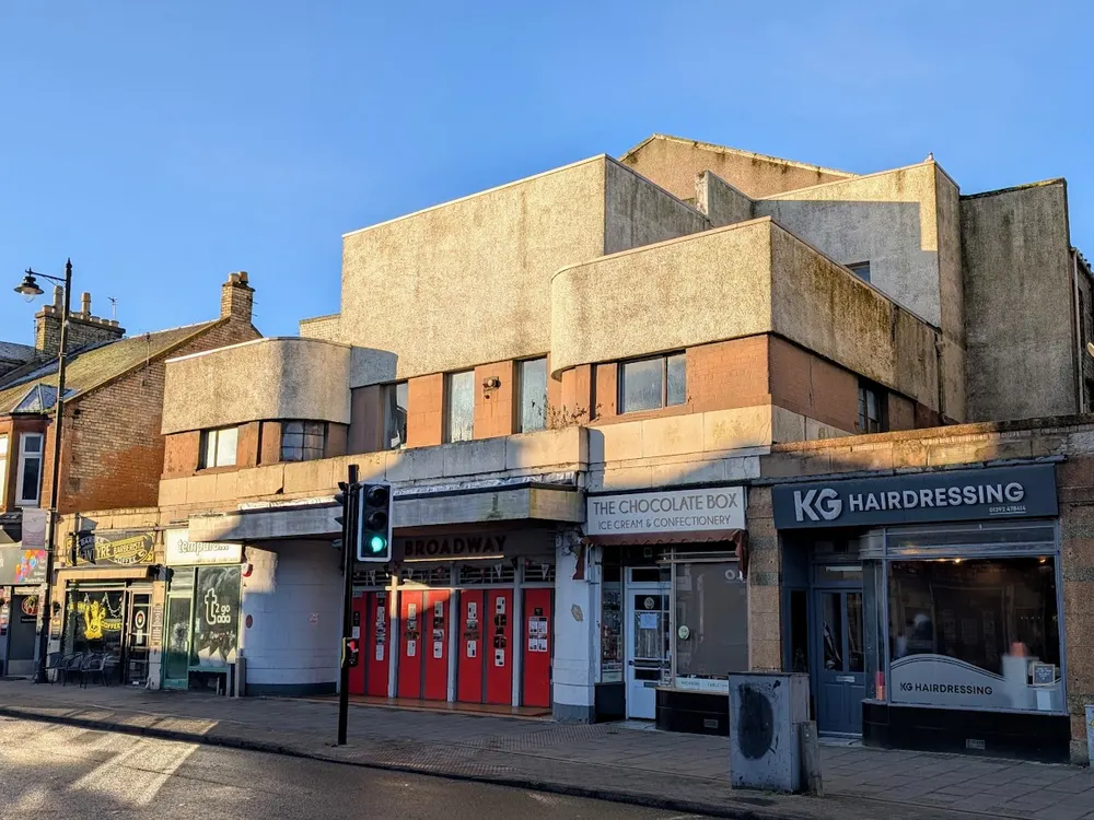 The Broadway Cinema (Prestwick), the local landmark of KA9