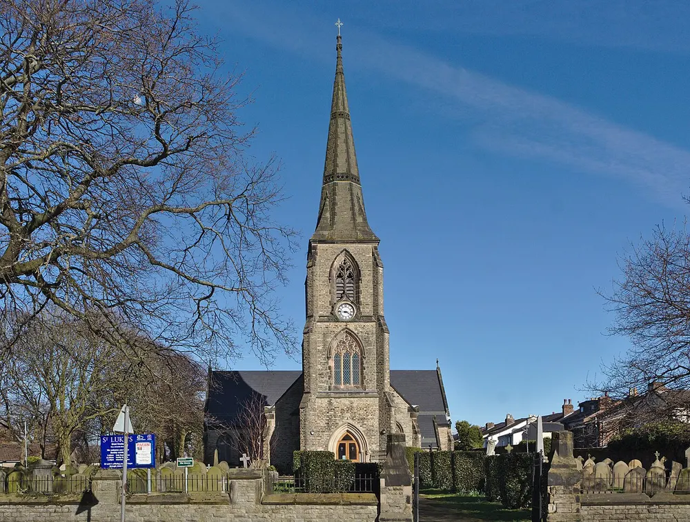St Luke's Church, Great Crosby, the local landmark of L23