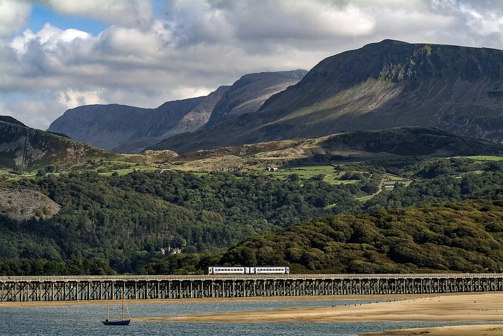Barmouth Bridge, the local landmark of LL42