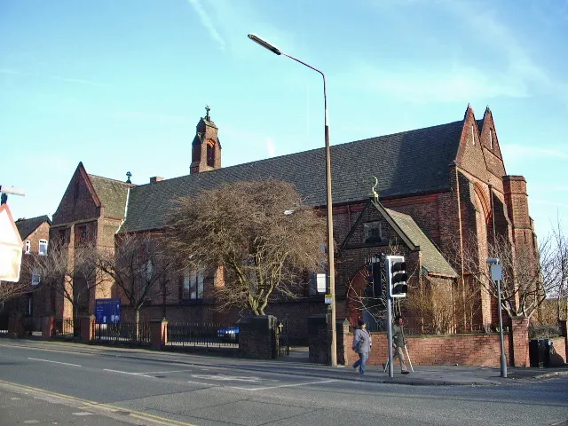 St James' Church, Broughton, the local landmark of M7