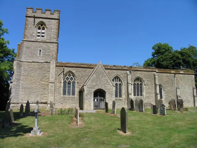 St Lawrence's Church, Broughton, the local landmark of MK10