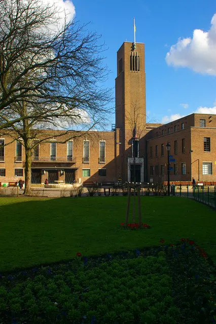 Hornsey Town Hall, the local landmark of N8