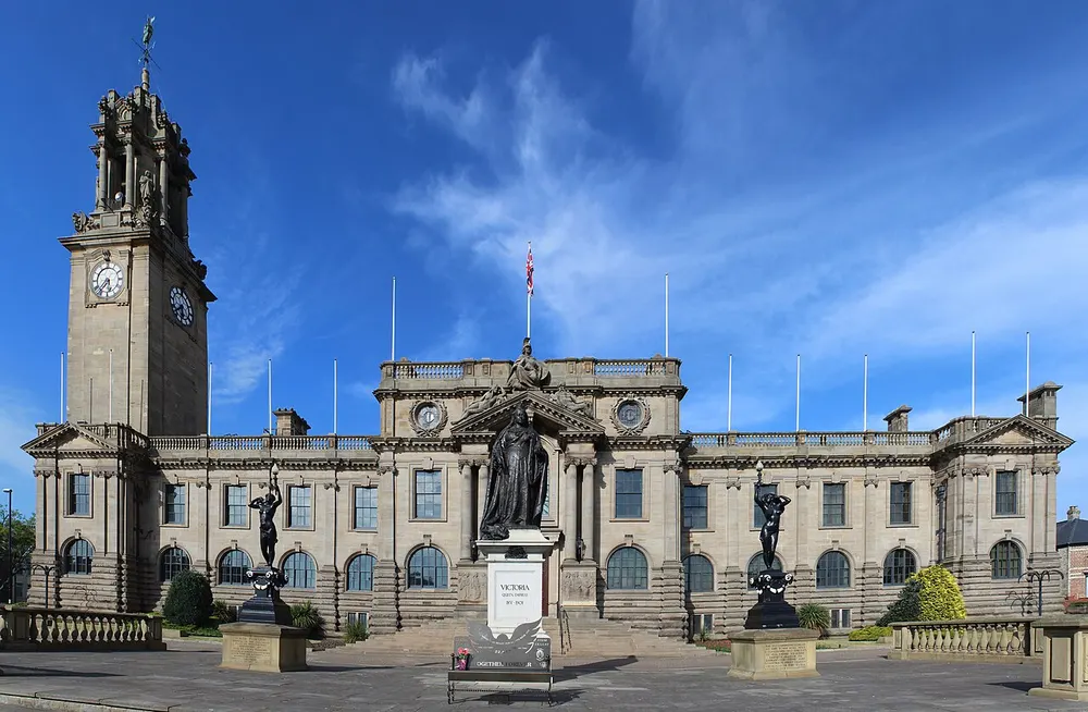 South Shields Town Hall, the local landmark of NE33