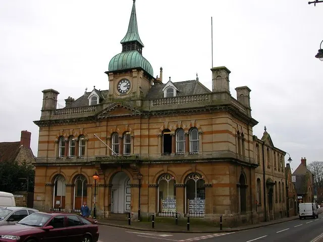 Towcester Town Hall, the local landmark of NN12