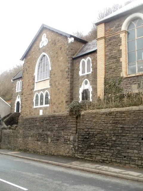 English Baptist Church, Abercarn, the local landmark of NP11