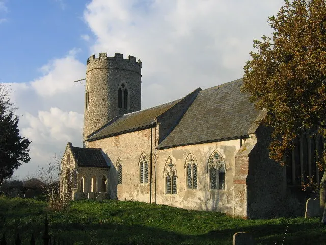 St John the Baptist's Church, Hellington, the local landmark of NR14