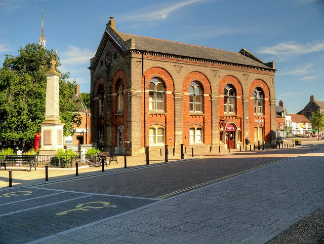 Corn Hall, Swaffham, the local landmark of PE37