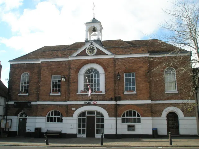 Whitchurch Town Hall, the local landmark of RG28