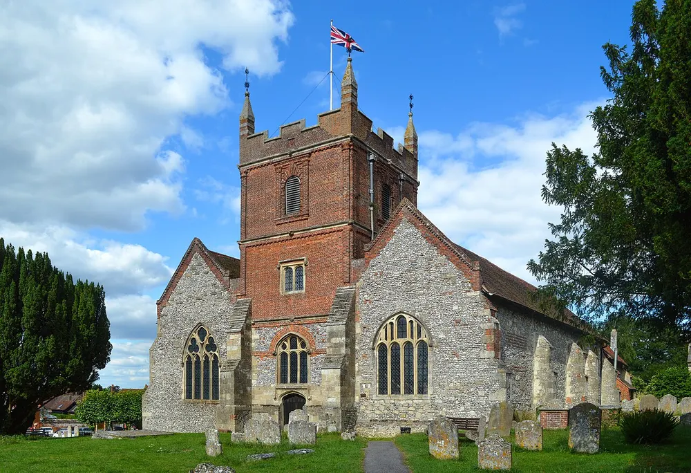 All Saints Church, Odiham, the local landmark of RG29
