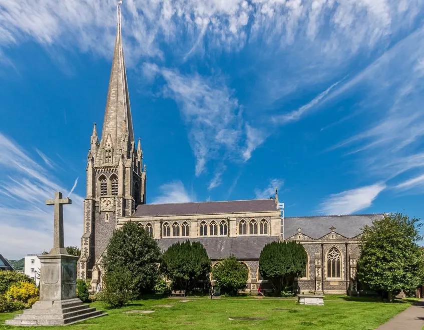 St Martin's Church, Dorking, the local landmark of RH4