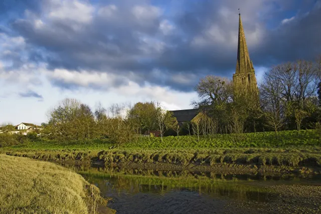 St Mary's Church, Kidwelly, the local landmark of SA17