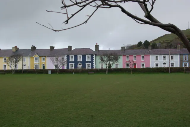 Alban Square, Aberaeron, the local landmark of SA46