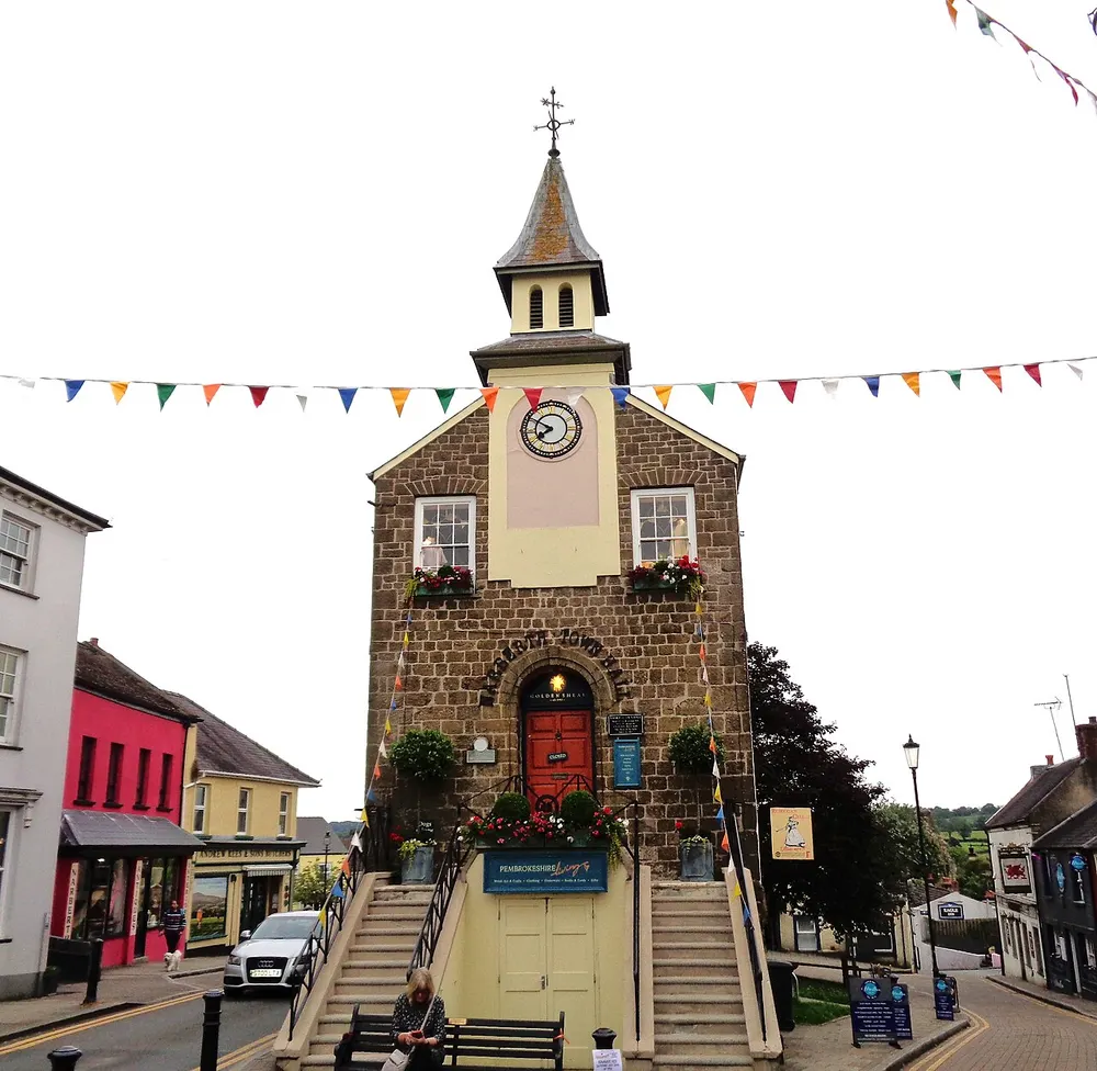 Narberth Town Hall, the local landmark of SA67