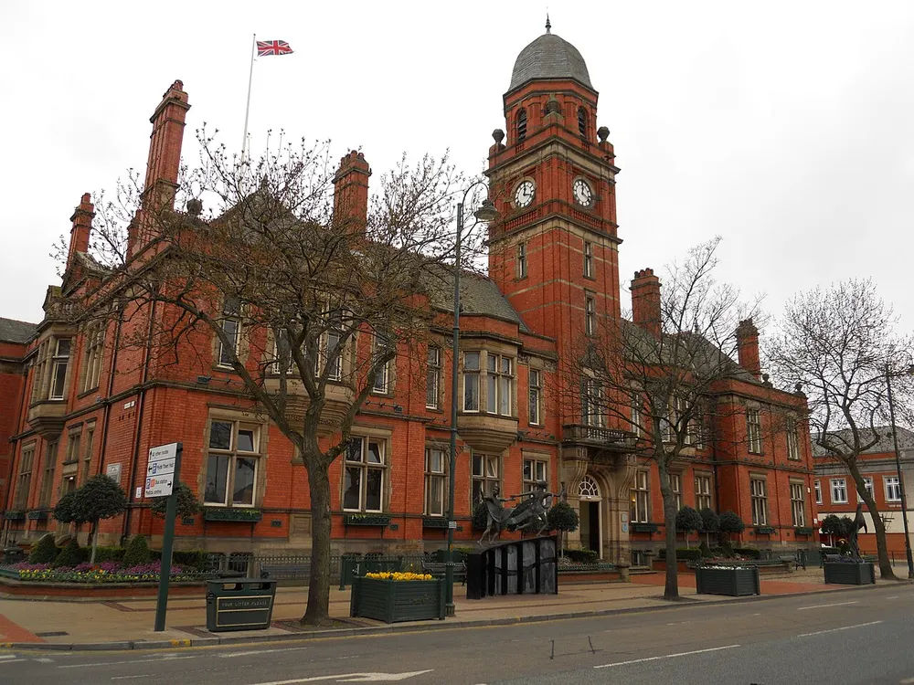 Hyde Town Hall, the local landmark of SK14