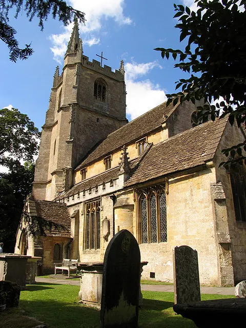 St Andrew's Church, Castle Combe, the local landmark of SN14