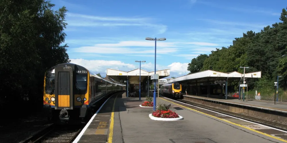 Brockenhurst railway station, the local landmark of SO42