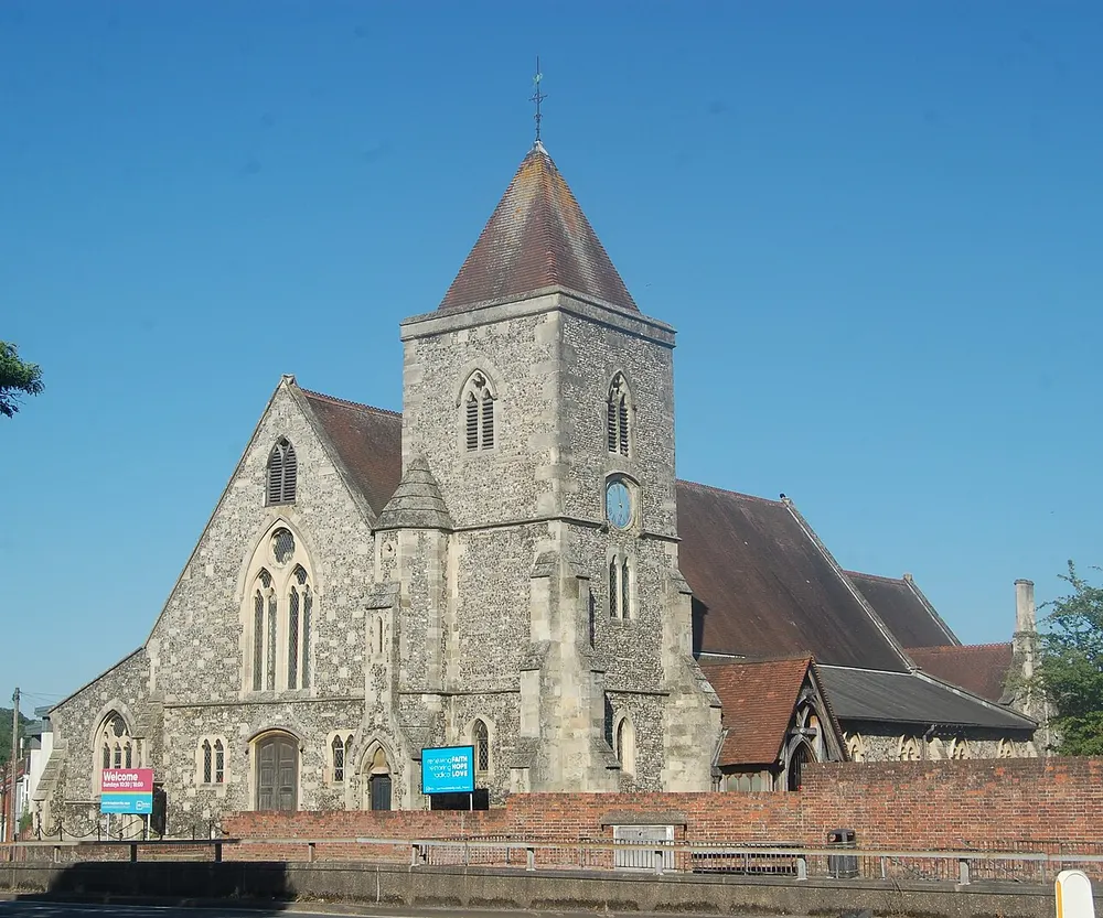 St Paul's Church, Salisbury, the local landmark of SP2