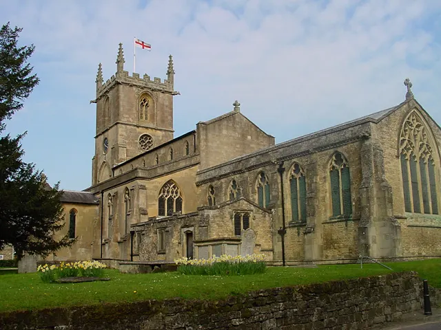 St Mary the Virgin, Gillingham, Dorset, the local landmark of SP8