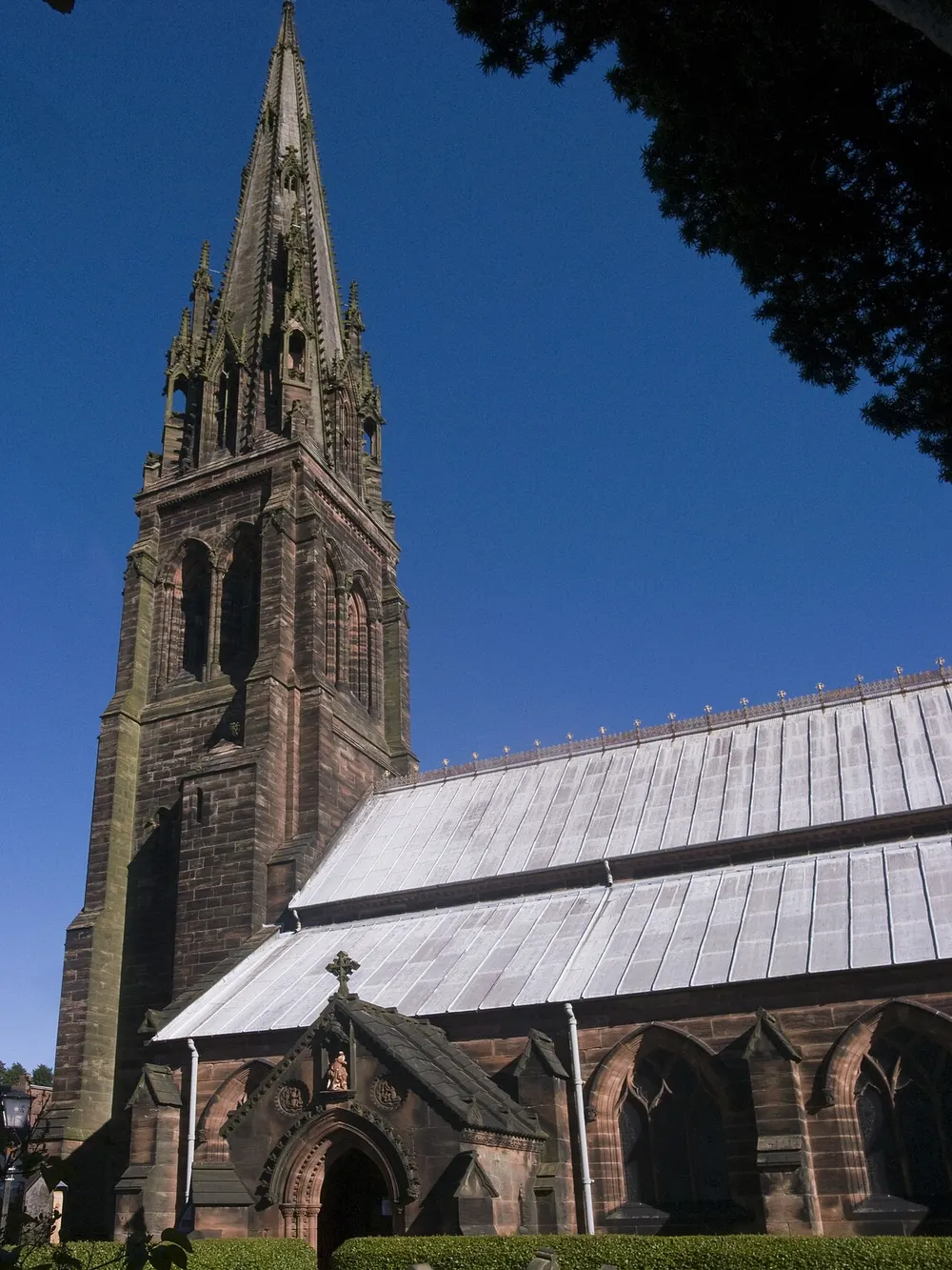 St Giles' Catholic Church, Cheadle, the local landmark of ST10