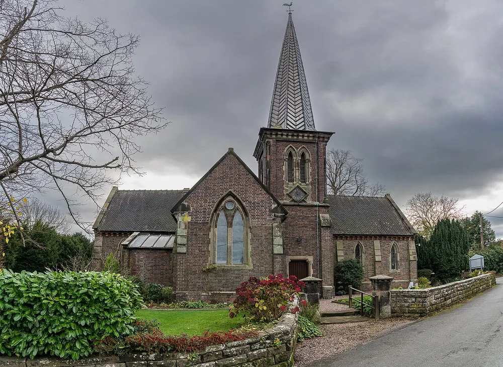 St Thomas Church, Walton-on-the-hill, the local landmark of ST17