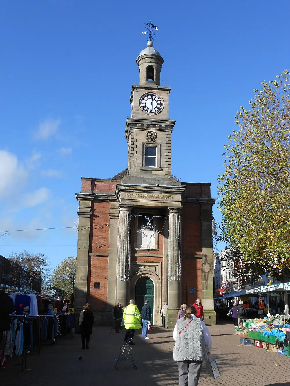 Newcastle-under-Lyme Guildhall, the local landmark of ST5