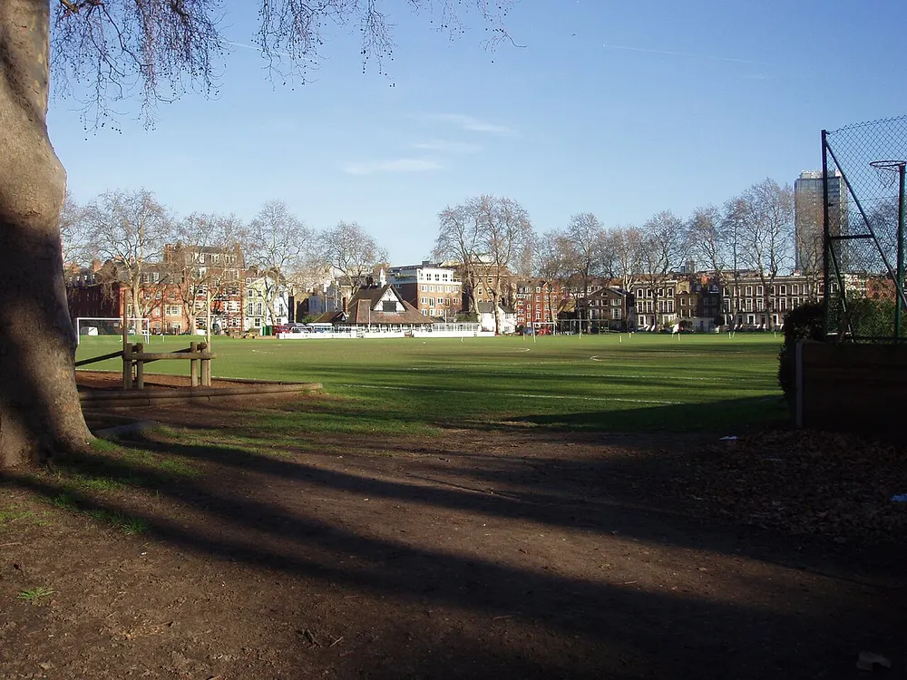 Vincent Square, the local landmark of SW1P