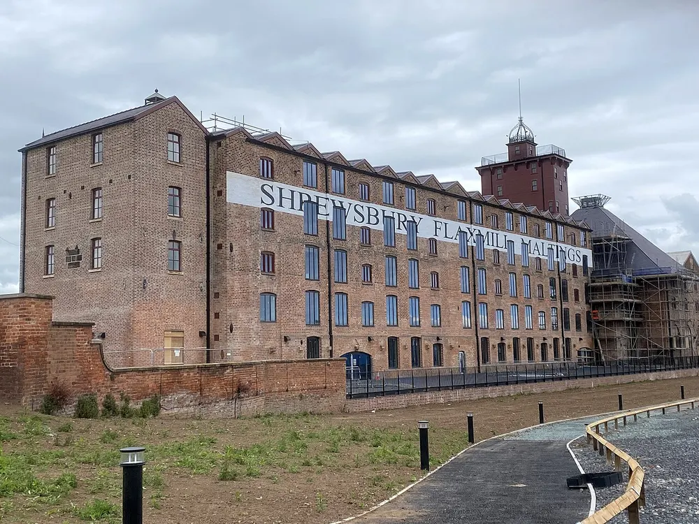 Shrewsbury Flaxmill Maltings, the local landmark of SY1
