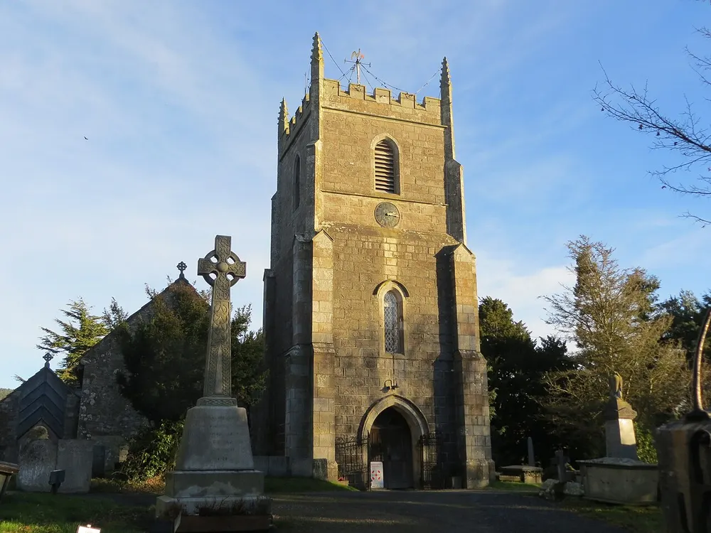 St Silin's Church, Llansilin, the local landmark of SY10