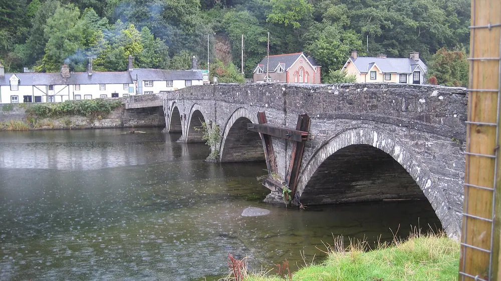 Dyfi Bridge, the local landmark of SY20