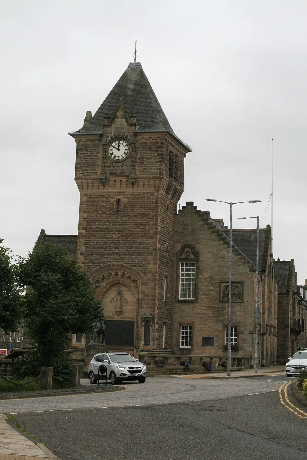 Galashiels Burgh Chambers, the local landmark of TD1