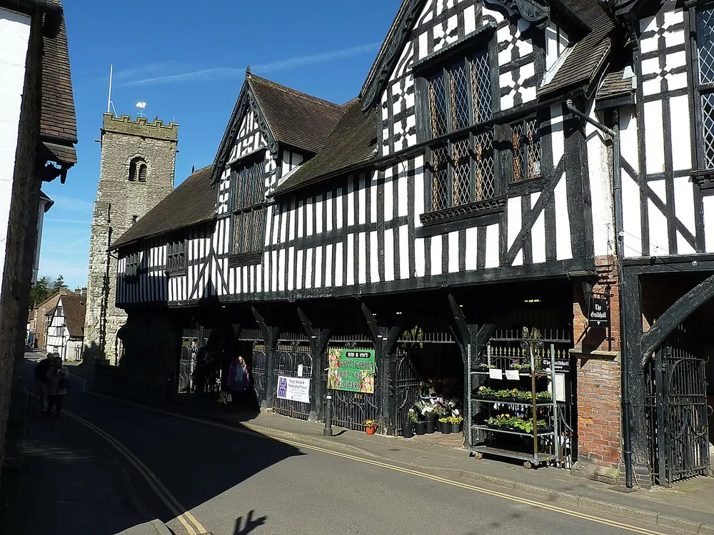 Much Wenlock Guildhall, the local landmark of TF13