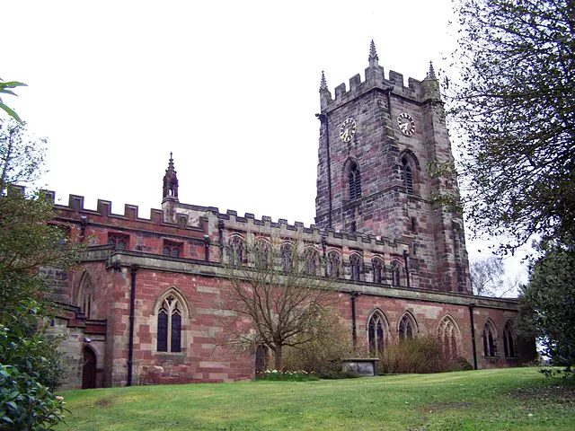 St Mary's Church, Market Drayton, the local landmark of TF9