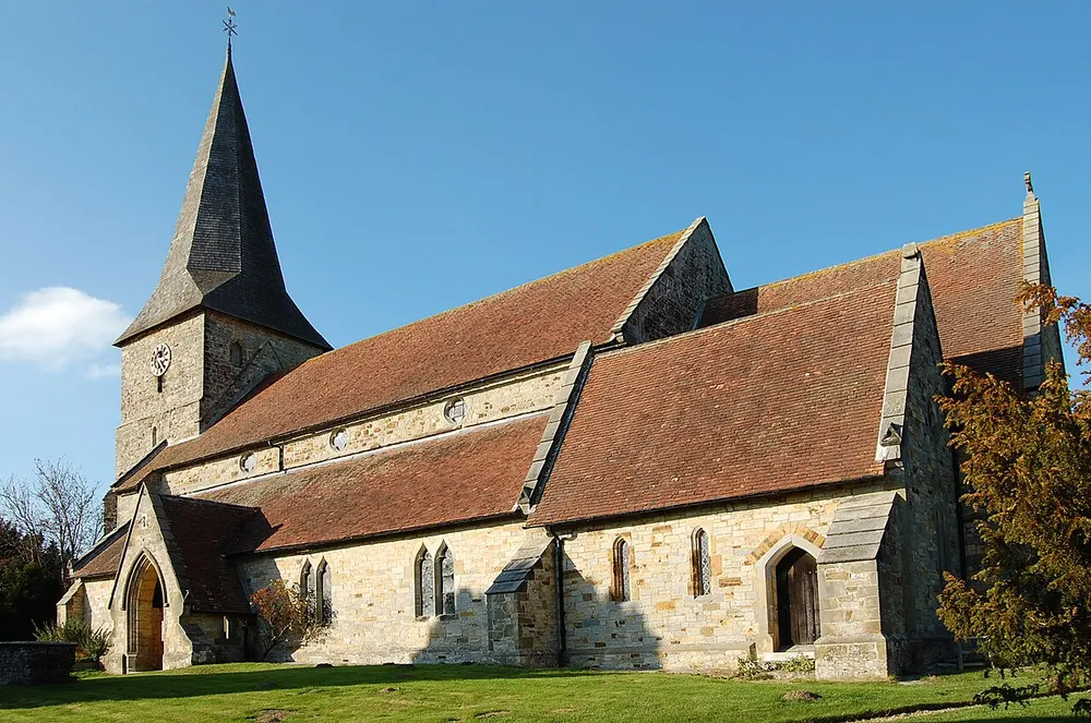 All Saints Church, Heathfield, the local landmark of TN21