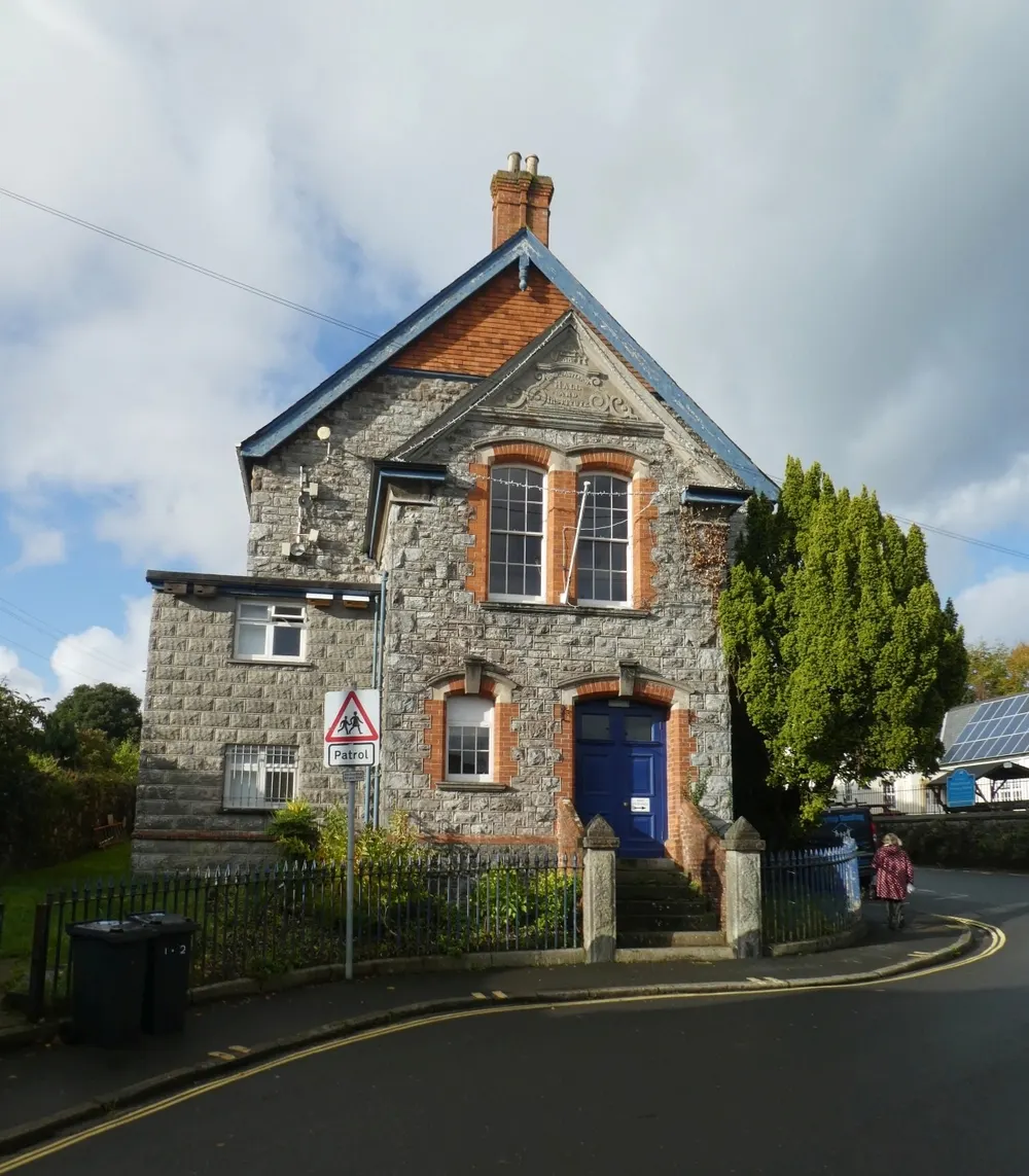 Buckfastleigh Town Hall, the local landmark of TQ11