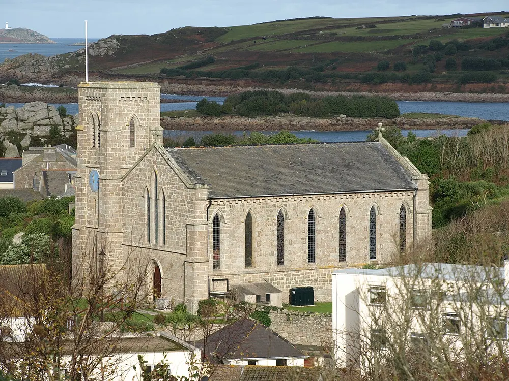 St Mary's Church, St Mary's, the local landmark of TR21