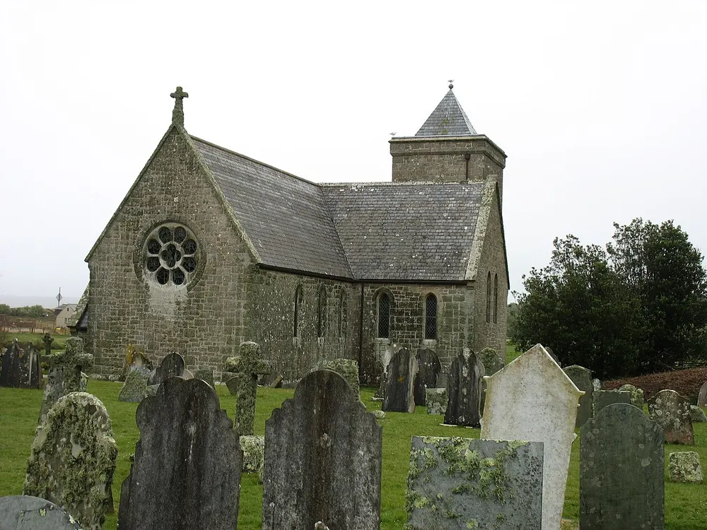 St Nicholas's Church, Tresco, the local landmark of TR24